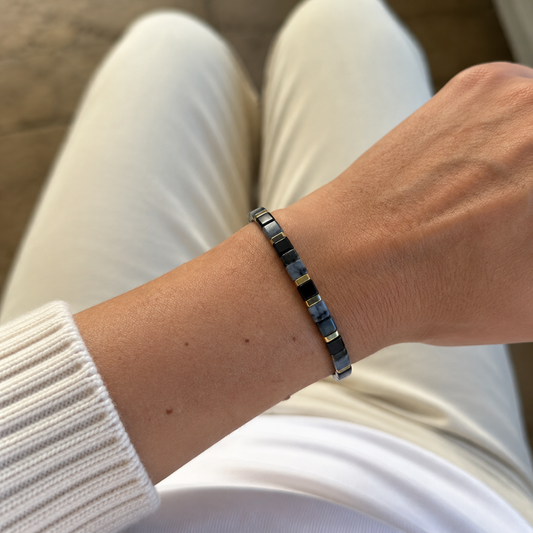Eclipse Tile-Perlenarmband