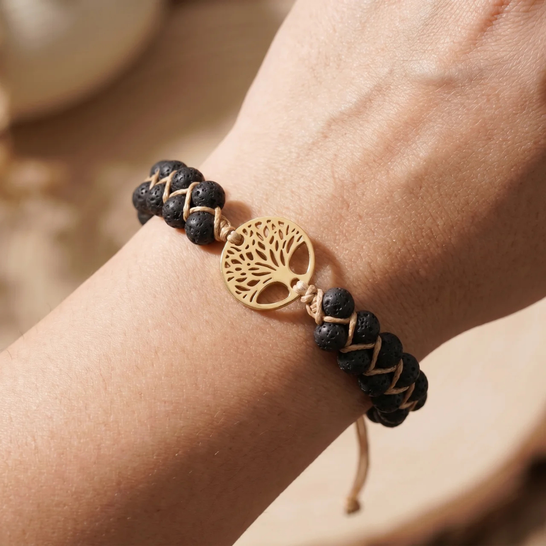 Ebony Lebensbaum-Armband