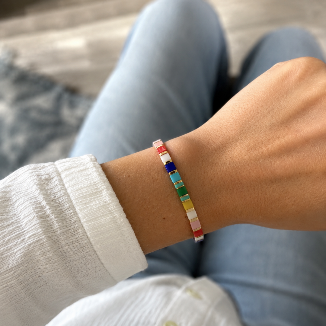 Fiesta Tile-Perlenarmband