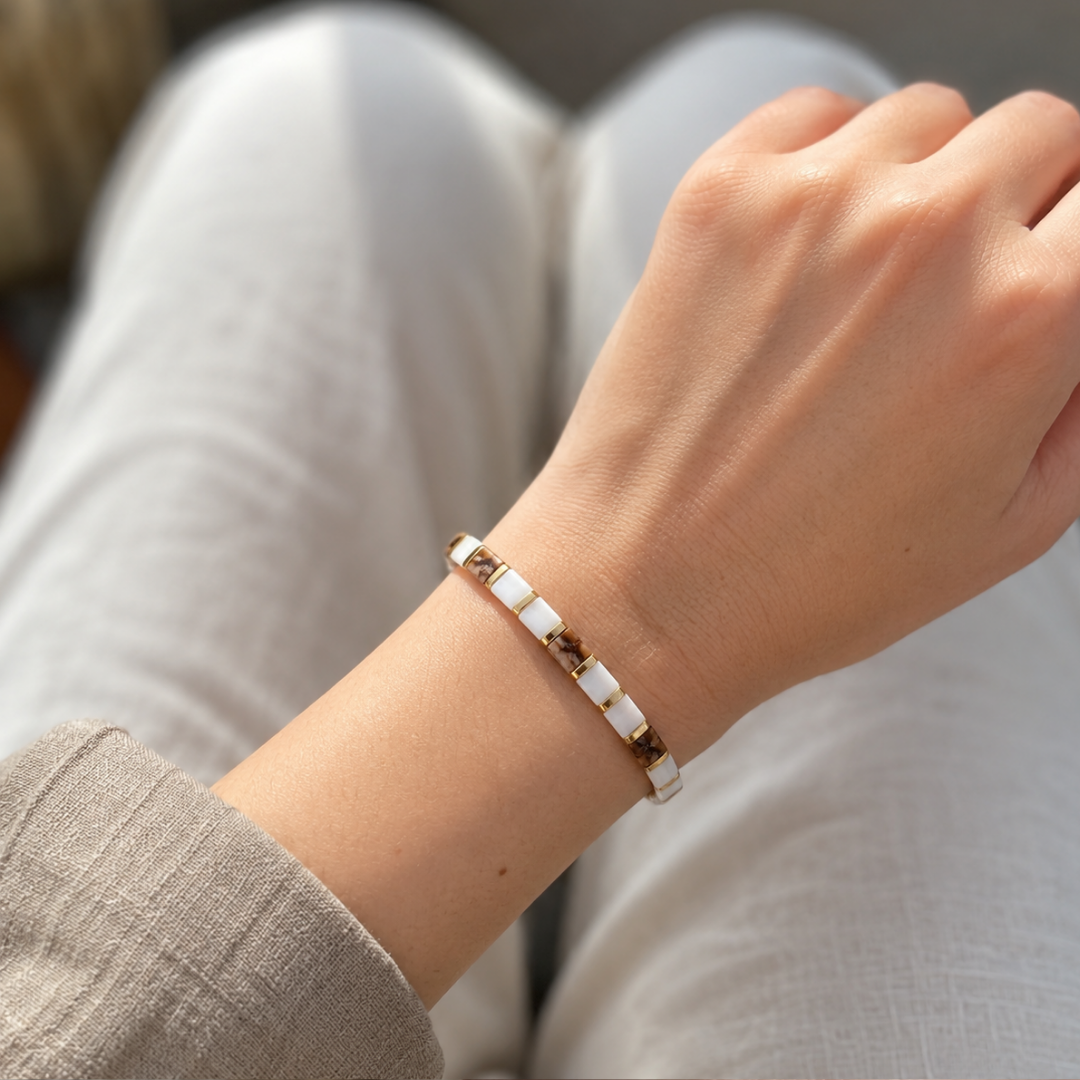 Serene Tile-Perlenarmband