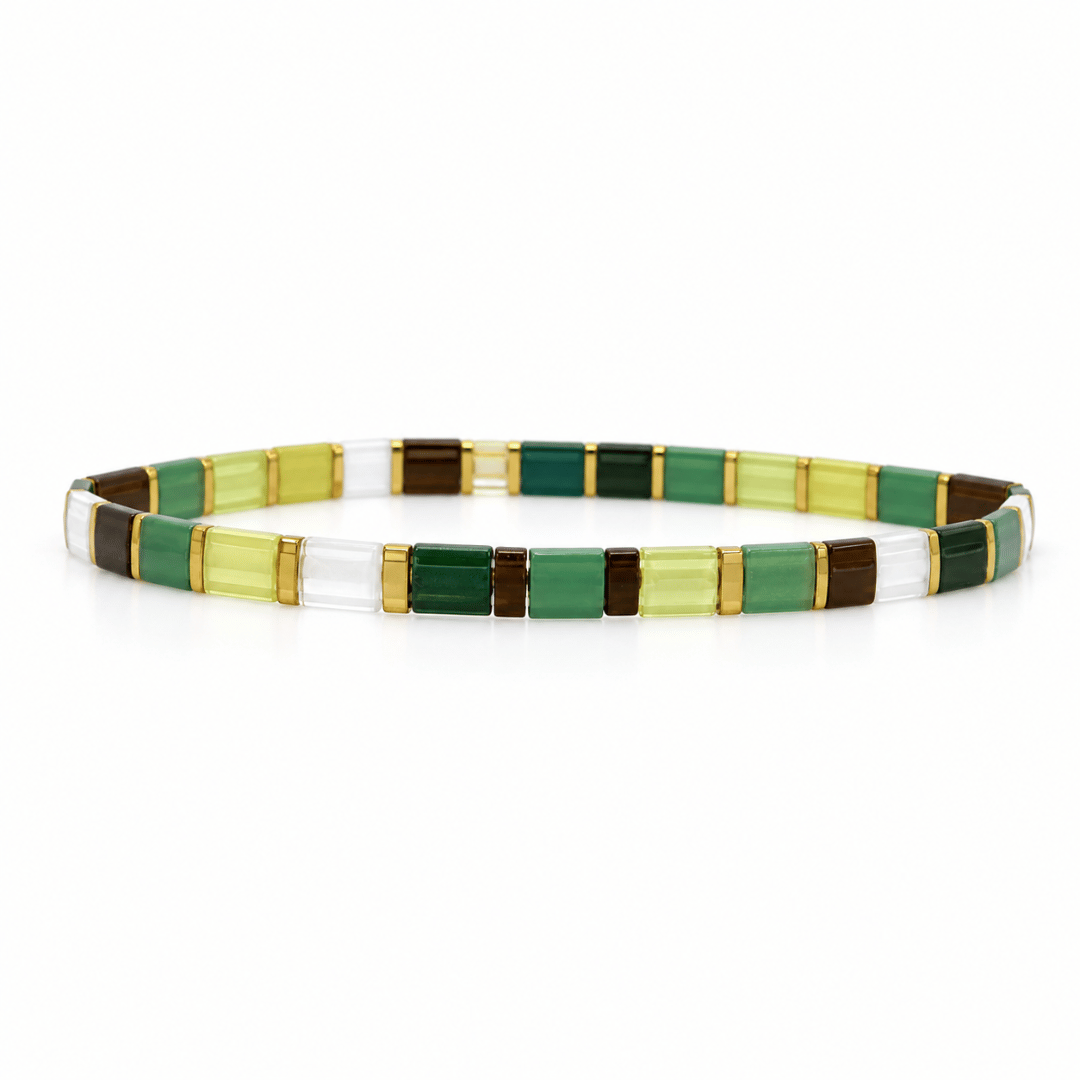 Viridia Tile-Perlenarmband