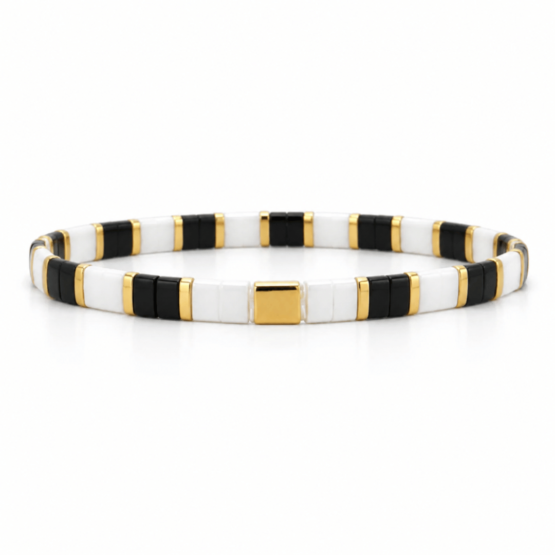 Zebrina Tile-Perlenarmband