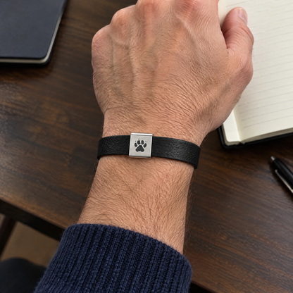 Shepherd Herren-Armband (Schwarz) am Handgelenk getragen