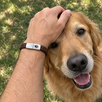 Saddle Herren-Armband am Handgelenk getragen